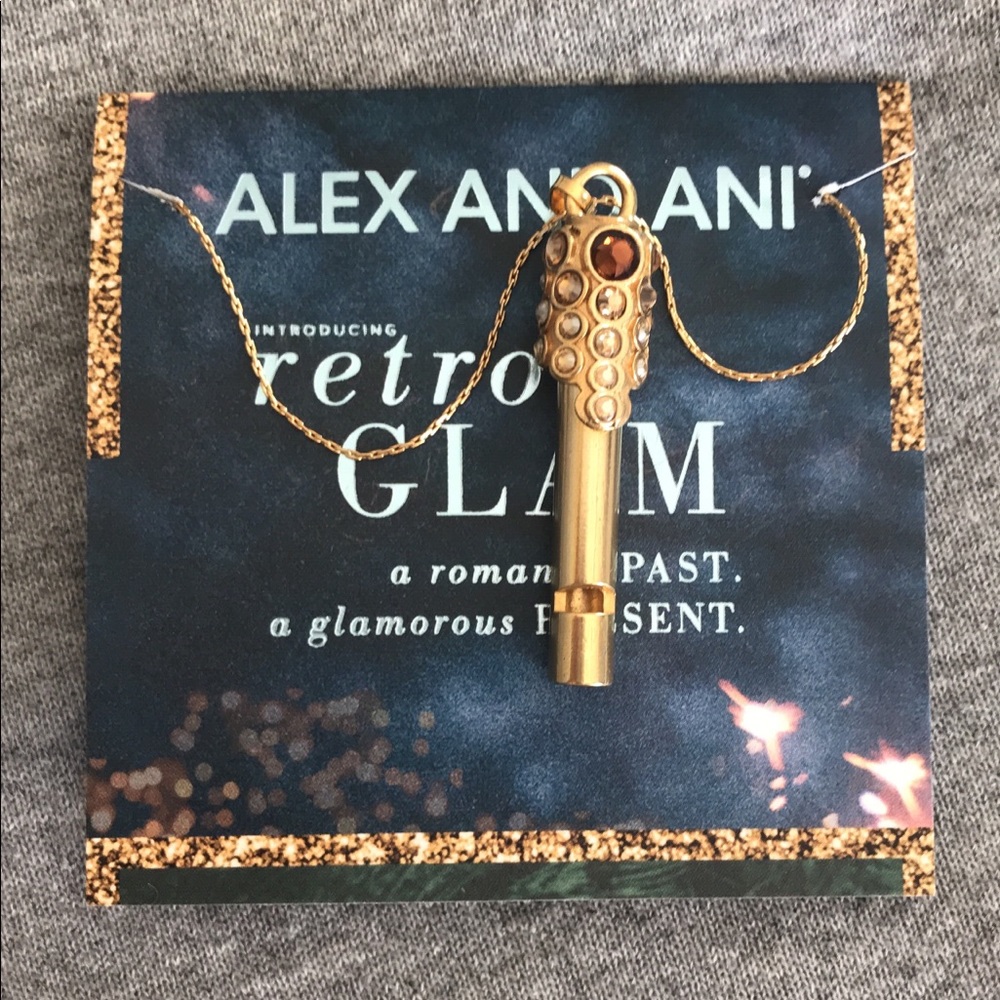 Alex & Ani Starlit Whistle Necklace Gold